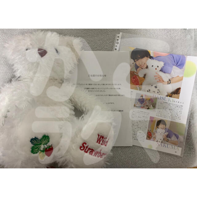 Snow Man(スノーマン)のSnowMan佐久間大介　ぬいぐるみ エンタメ/ホビーのタレントグッズ(アイドルグッズ)の商品写真