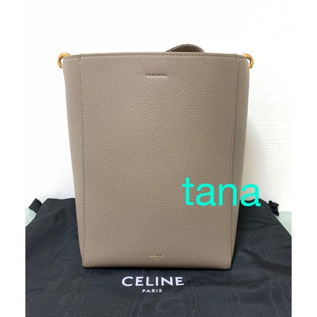 ショルダーバッグCELINE セリーヌ サングル バケット スモール トープ