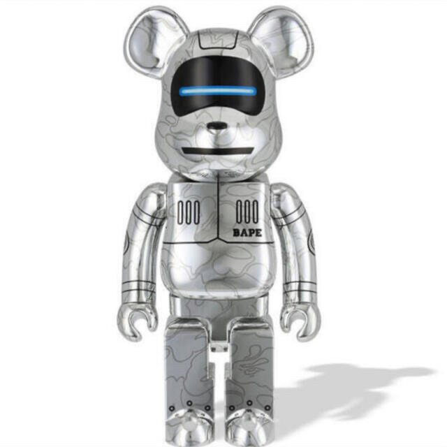 BAPE SORAYAMA BE@RBRICK Silver 1000%