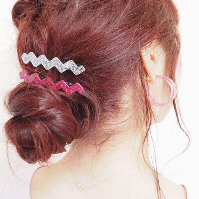 Casselini(キャセリーニ)の新品同様✨安中亜美着用♡jumelloギザギザバレッタ2set♡ レディースのヘアアクセサリー(バレッタ/ヘアクリップ)の商品写真