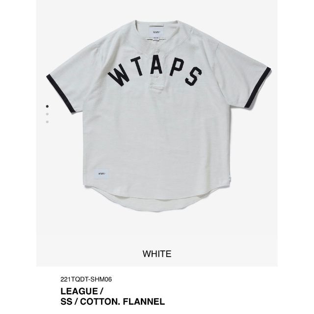 W)taps(ダブルタップス)のWHITE M 22SS WTAPS LEAGUE / SS / COTTON メンズのトップス(シャツ)の商品写真