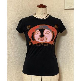 エビス(EVISU)のEVISU半袖黒Tシャツ エビス レディース デニム(Tシャツ(半袖/袖なし))