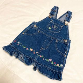 オシュコシュ(OshKosh)の★ osh Kosh 刺繍 ジャンパースカート デニム ★(ワンピース)