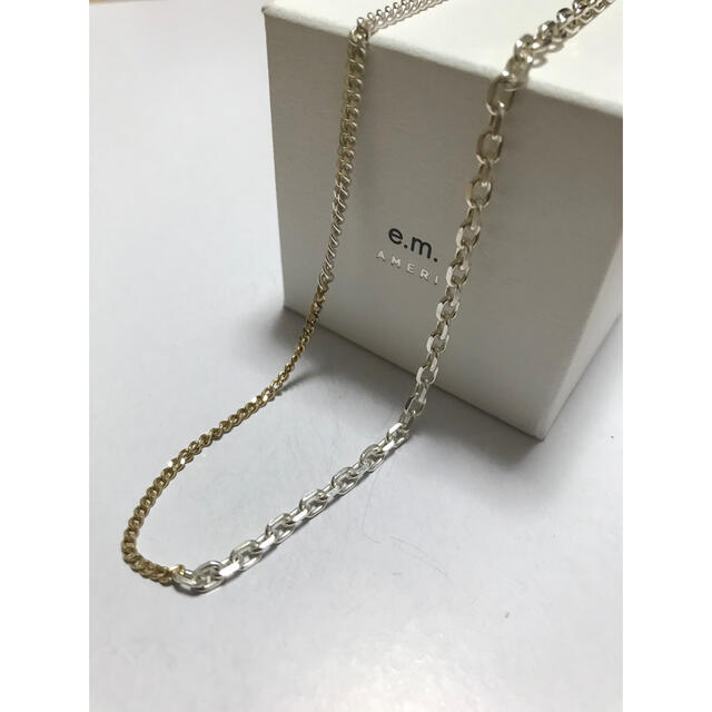 e.m k18 silver MIXチェーン チョーカー | www.jarussi.com.br