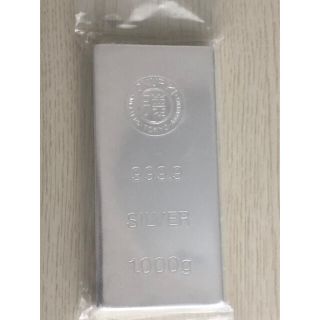 正規品【徳力本店】銀 インゴット 1000g(金属工芸)