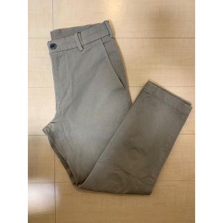 ユニクロ(UNIQLO)のユニクロ　EZY アンクルパンツ コットン 2WAY ストレッチ ベージュ(チノパン)