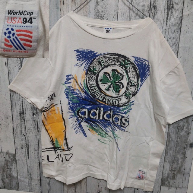 adidas(アディダス)の【Made in　USA】adidas　94年サッカーワールドカップ　Tシャツ メンズのトップス(Tシャツ/カットソー(半袖/袖なし))の商品写真