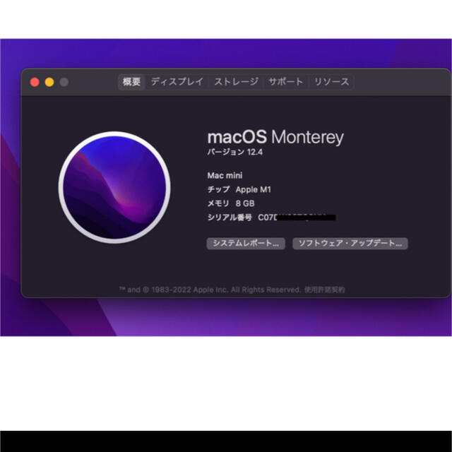 Mac mini 2020 M1 8GB 256GB