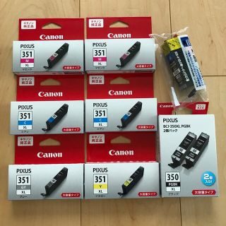 キヤノン(Canon)のCanon 純正品　プリンターインク351 , 350 9個セット(PC周辺機器)