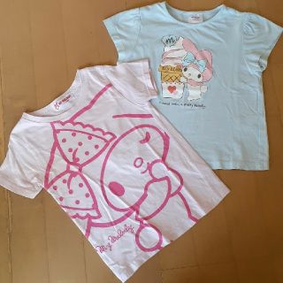 サンリオ(サンリオ)のサンリオ　マイメロディ　GU　半袖　Tシャツ　110　2枚　マイメロ(Tシャツ/カットソー)