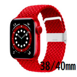 Apple Watch アップルウオッチ バンド 38/40mm レッド(ラバーベルト)