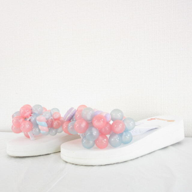other(アザー)のバブルフラップ Bubble flop ビーチトングサンダル 白 ピンク 23 レディースの靴/シューズ(ビーチサンダル)の商品写真