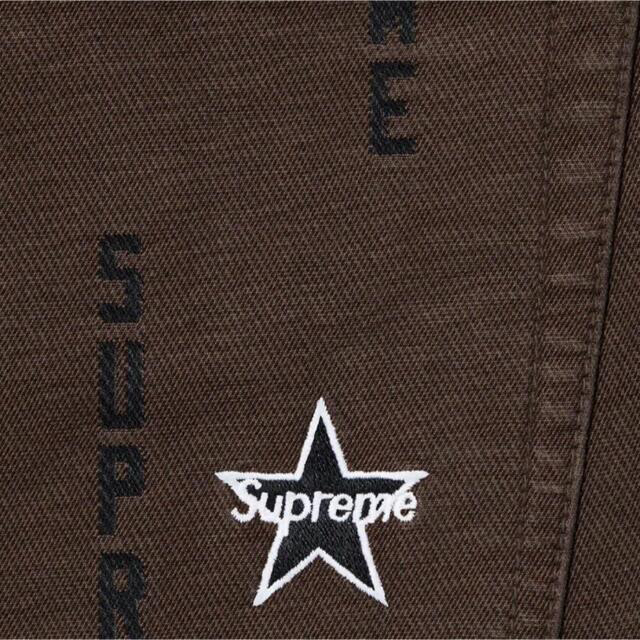 Supreme(シュプリーム)のsupreme Logo Stripe Jacquard Jean メンズのパンツ(デニム/ジーンズ)の商品写真