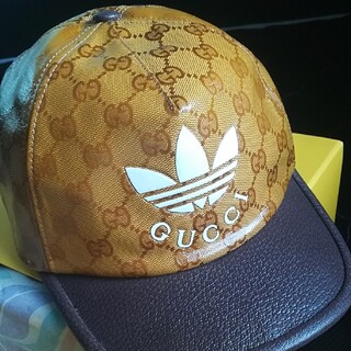 Gucci - adidas x Gucci アディダス グッチ キャップ 帽子 サイズMの 