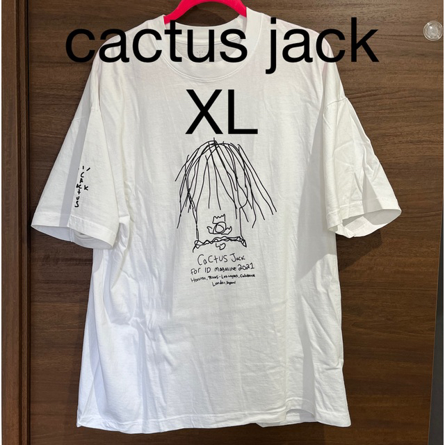 送料込み！cactus jack XL Tシャツ 白色 カクタスジャック