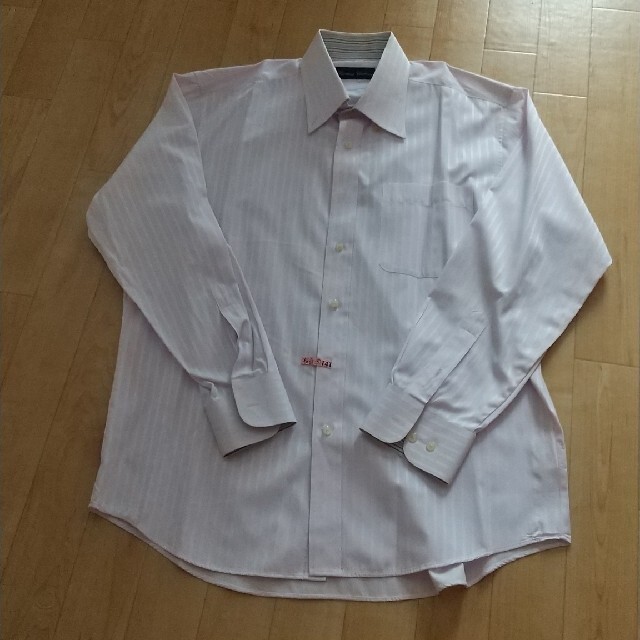 長袖ワイシャツ（ピンク）Ｌサイズ メンズのトップス(シャツ)の商品写真