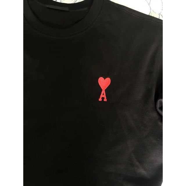 AMI PARIS 人気 Ami de Coeur ハート ロゴ 刺繍 Tシャツ | bombaytools.com