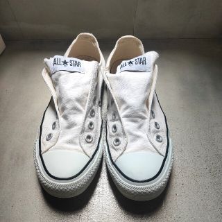 コンバース(CONVERSE)の白ALL STARスリッポン(24cm)(スニーカー)