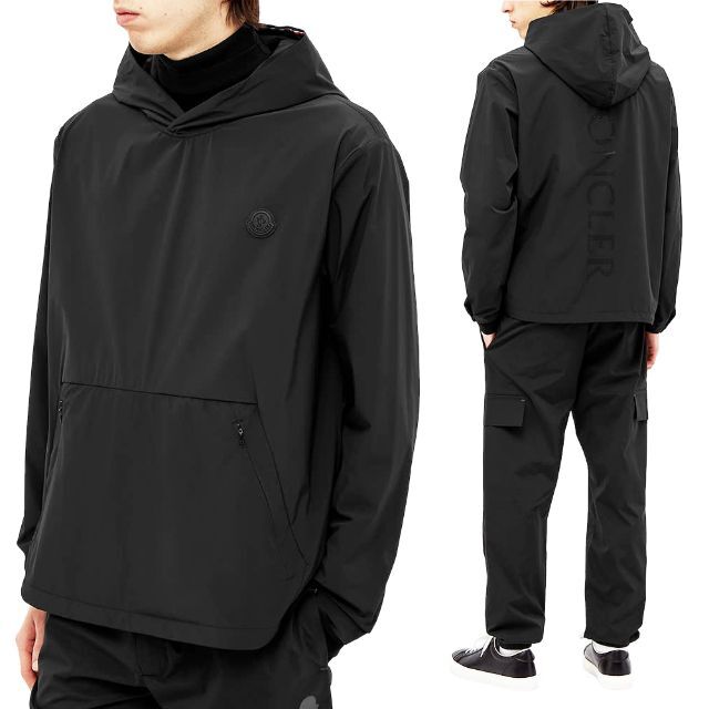 22 MONCLER ESCALLE ブラック ウインドブレイカー size 1