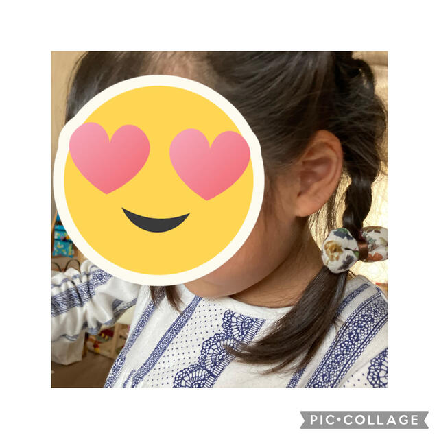 リバティヘアゴム丸タイプ　No.318 ハンドメイドのアクセサリー(ヘアアクセサリー)の商品写真