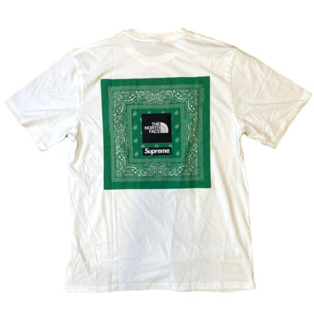 Supreme The North Face Bandana Tee 白 L ブランド品専門の 10780円 ...