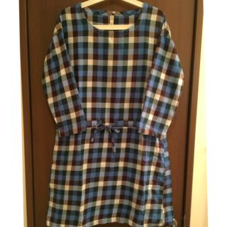 おはきなこゆき様専用【USED】ichiチェック柄ワンピース イチ(ひざ丈ワンピース)
