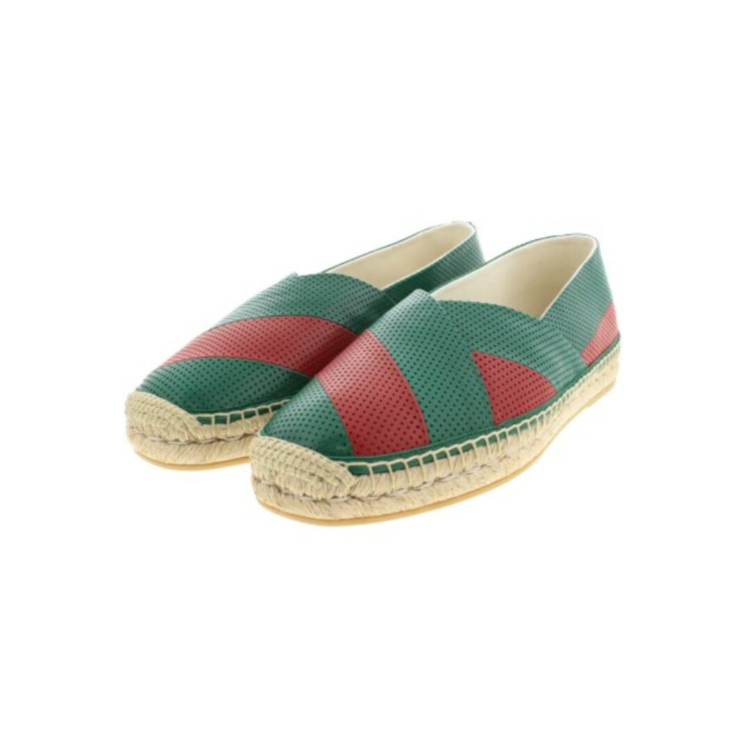 Gucci(グッチ)のGUCCI グッチ シューズ（その他） 7(25.5cm位) 緑x赤 【古着】【中古】 メンズの靴/シューズ(その他)の商品写真