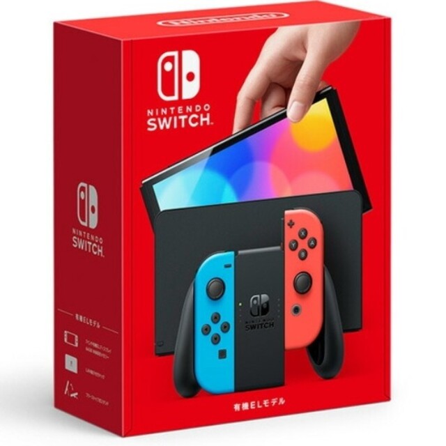 Nintendo Switch(有機ELモデル) ネオンブルー/) ネオンレッド