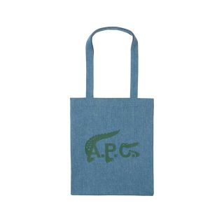 アーペーセー(A.P.C)の【綾鷹様専用】A.P.C. Lacoste ウォッシュドデニム縦長トートバッグ(トートバッグ)