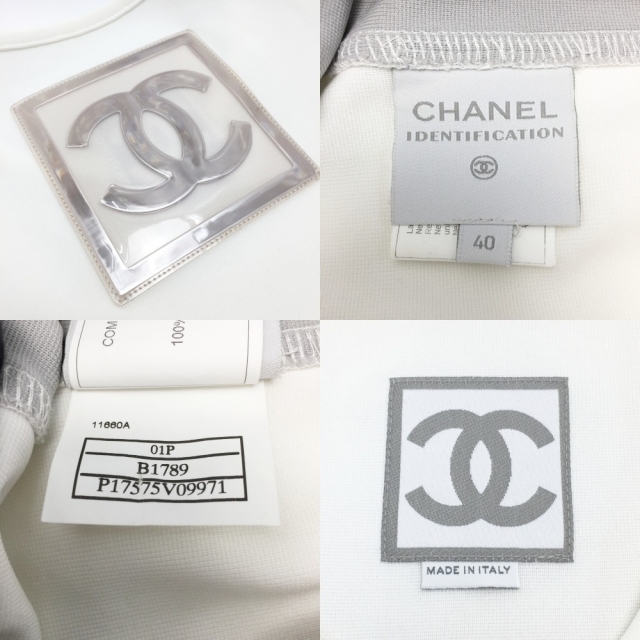 CHANEL - CHANEL シャネル スポーツライン 半袖Tシャツ B1789 ホワイト
