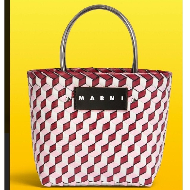 ★新品未使用　MARNI　かごバッグ　スリーディー　キューブウォーブン