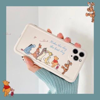 プーさん iPhoneケース 可愛い iPhone12ケース iPhone8(iPhoneケース)