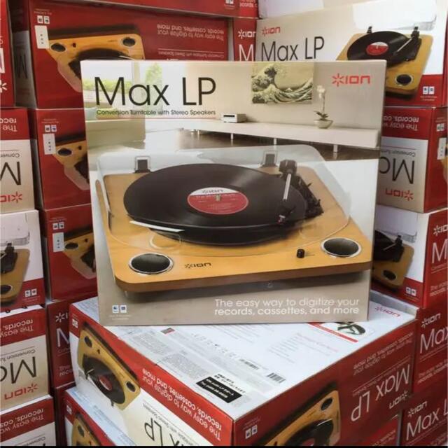 ION Audio Max LP レコードプレーヤー USB端子 スピーカー内蔵