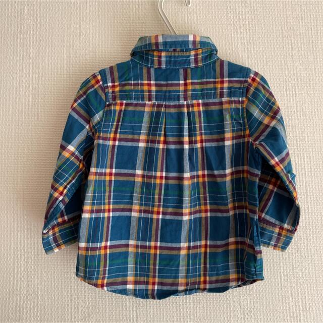 babyGAP(ベビーギャップ)のチェックシャツ 90babygap キッズ/ベビー/マタニティのキッズ服男の子用(90cm~)(ブラウス)の商品写真