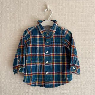 ベビーギャップ(babyGAP)のチェックシャツ 90babygap(ブラウス)