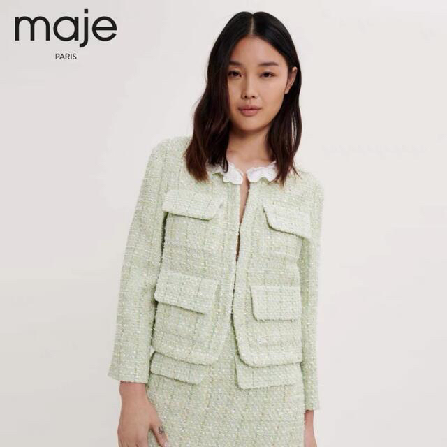 maje - ❤️maje2022新作 新品 グリーンジャケット 綺麗上品の通販 by