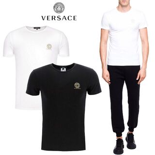 ヴェルサーチ(VERSACE)の12 VERSACE ブラック ホワイト 2枚セット Tシャツ  size 6(Tシャツ/カットソー(半袖/袖なし))