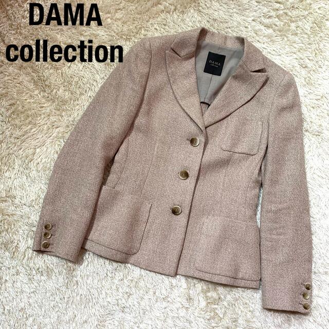 DAMA collection シルク リネン テーラードジャケット ベージュ