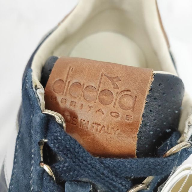 DIADORA(ディアドラ)の訳有 未使用 diadora heritage 定番レザースニーカー ネイビー メンズの靴/シューズ(スニーカー)の商品写真