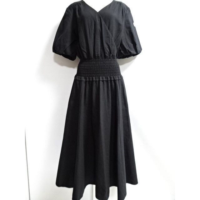 【美品】ボーダーズアットバルコニーロングワンピースドレス36ブラックのサムネイル
