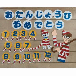 誕生表 ハンドメイド ウォーリー(型紙/パターン)