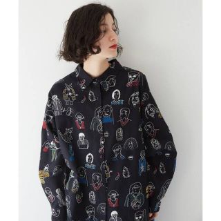 フィリル fillil アフリカンピープル 総柄シャツ♪(シャツ/ブラウス(半袖/袖なし))