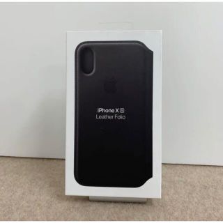 アップル(Apple)の【APPLE 純正】iPhone Xs レザーフォリオケース(iPhoneケース)