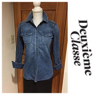 ドゥーズィエムクラス(DEUXIEME CLASSE)の美品  ドゥーズィ デニムシャツ(シャツ/ブラウス(長袖/七分))