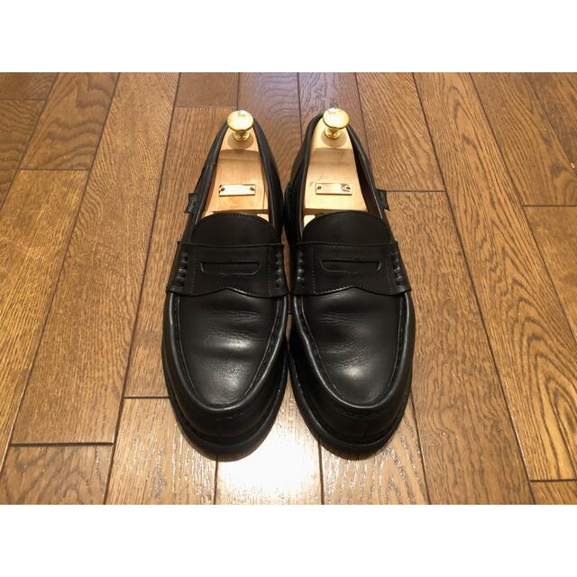 ノルヴェイジャン製法ソールParaboot Reims サイズ6.5ノアール ブラック ランス ローファー