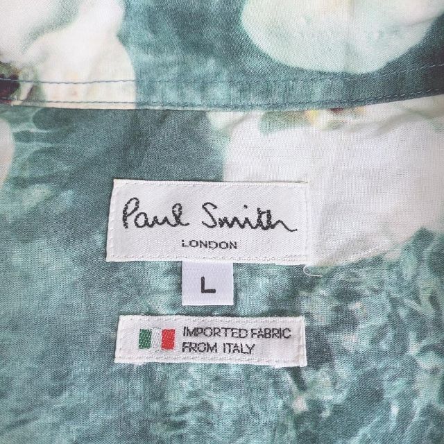 Paul Smith/ポールスミス 白胡蝶蘭　花柄 アロハシャツ 6