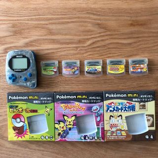 ニンテンドウ(任天堂)の【ジャンク品】ポケモンミニ、ソフトセット (携帯用ゲーム機本体)