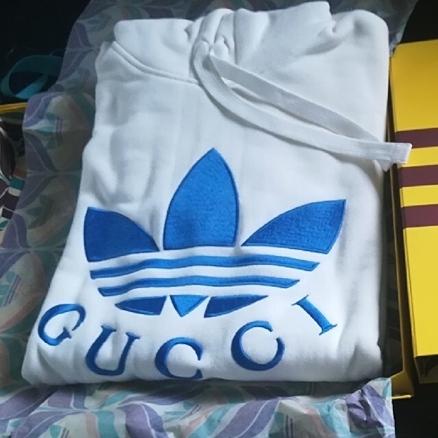 ★レア★adidas x Gucci スウェットシャツ　パーカー　グッチ　M | フリマアプリ ラクマ