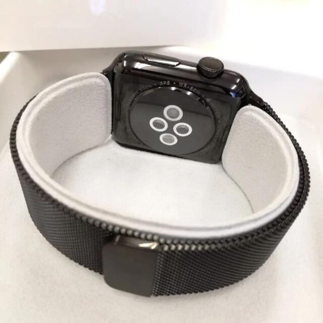 Apple Watch(アップルウォッチ)のapple watch ブラックステンレス シリーズ2 42mm メンズの時計(腕時計(デジタル))の商品写真