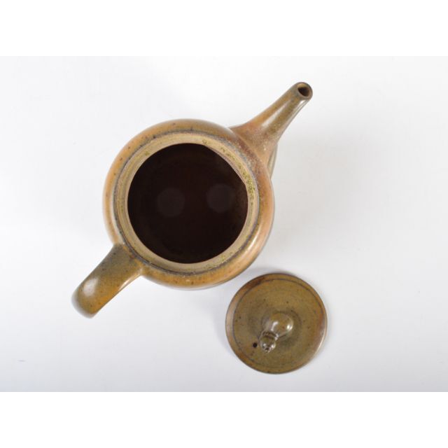 中国 茶葉末釉 蕎麦釉瓢箪摘み 急須 茶壷 M R4549 陶芸 中国 茶葉末釉 蕎麦釉瓢箪摘み 急須 茶壷 M R4549 陶芸